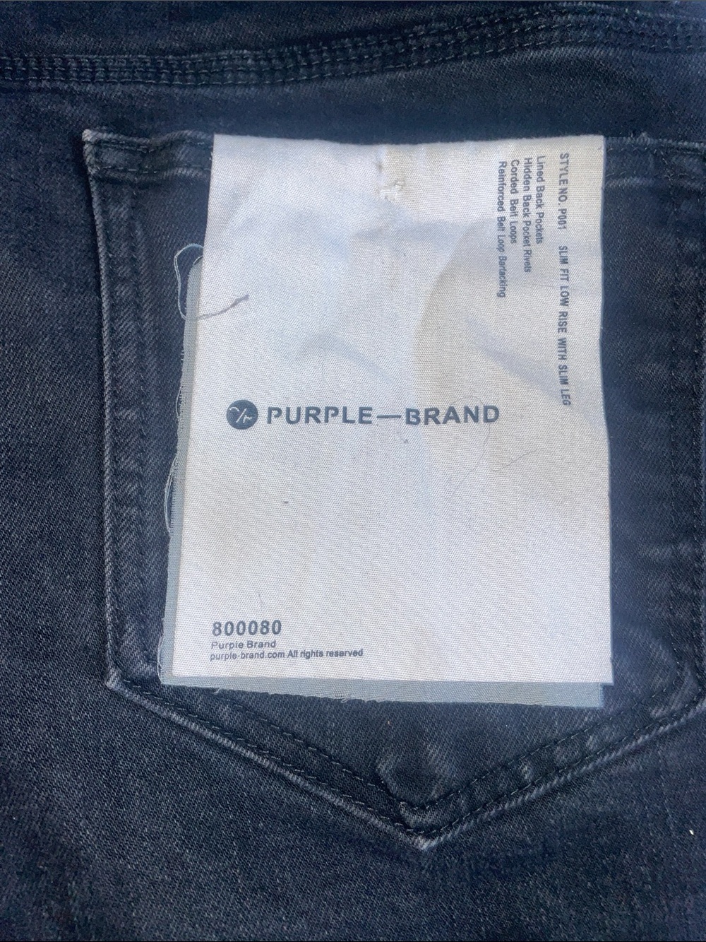 Purple Brand Slim Men's Jeans in Black